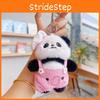 Panda Cute Cartoon Chef Plush Keychain Holder Colorful Pants Gift Accessories