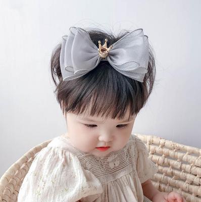 Sommer Mesh Schleife Baby Stirnband - Koreanischer Stil Florales Accessoire für Neugeborene Mädchen