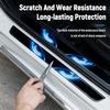 4pcs Car Door Sill Scuff Covers Door Panel Guards Protector Trim Anti-scratch Exterior Parts Car Decor Accessories Universal