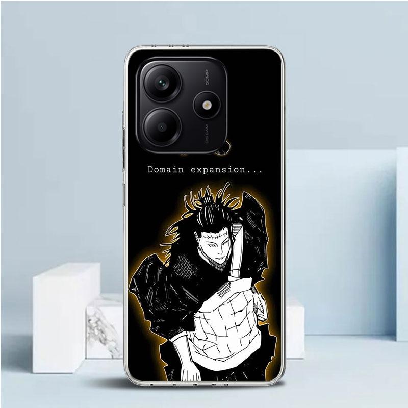 Kaisen J-Jujutsu Art Phone Case For Xiaomi Redmi Note 15 14 14S 13 12S 12 Pro Plus 11S 11 11T 11E 10S 10 + Soft TPU Back Cover R