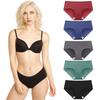 Women's Cotton Hipster Panties Cheeky Stretch Soft Bikini Underwear Mid Rise Full Coverage Ladies Briefs