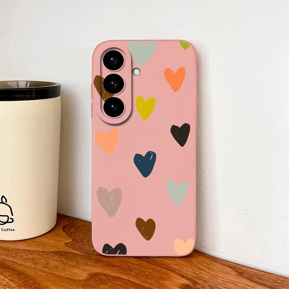 For Samsung Galaxy S26 Ultra Plus Case Butterfly Hearts Liquid Silicone Camera Protection Soft Back Cover For Samsung S 26 Funda
