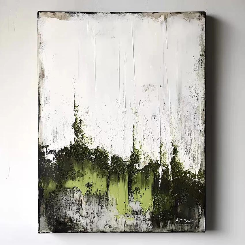 Large Size Contemporary Abstract Picture Golden Foil Canvas Paintings On Canvas Bedroom Framelessation Unframed