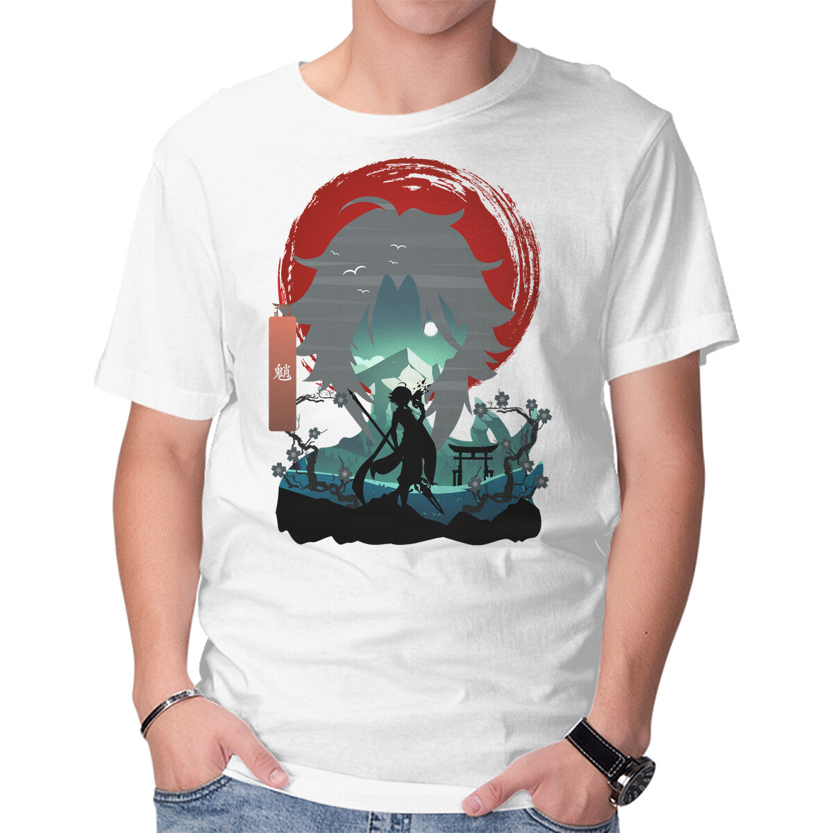 Unisex Crew Neck T-Shirt Xiao Graphic Short Sleeve Casual Tee XXL