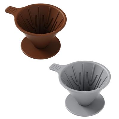 Cone-shaped Dripping Coffee Funnel Silicone Dripping Coffee Device Coffee Filter Basket  Outdoor