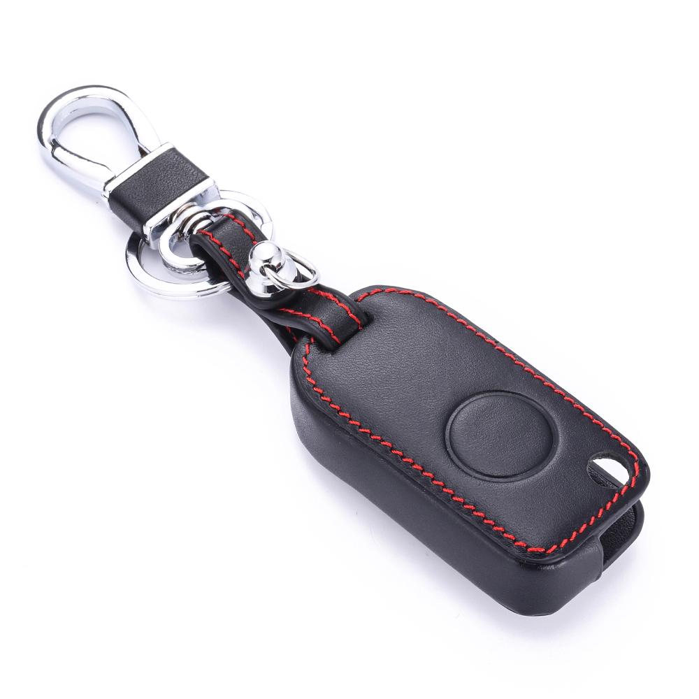 

Leather Car Key Cover Remote Fobs Case Auto Accessories For Mercedes Benz A C E Class Klasse B200 A160 W124 W202 W210 Stufenheck чорний