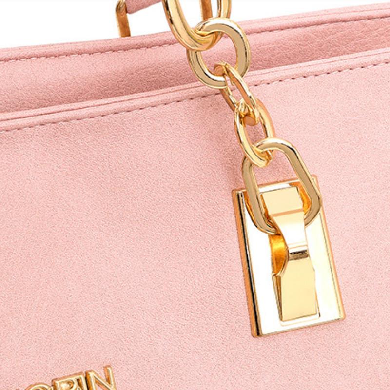 IELGY Damentasche, modische Nähte, vierteiliger Stil, große Handtasche, Umhängetasche