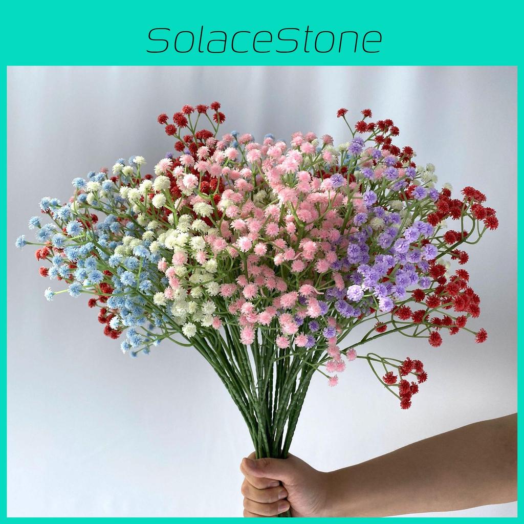 Gypsophila Plastic Flower Bouquet For Wedding Photography Home Decor Use