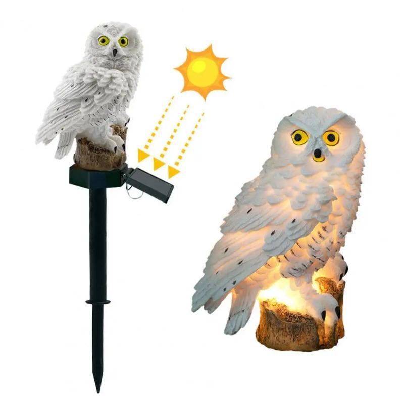 Solar Owl Garden Light Shaped Solar Light Weather Resistant Owl Solar Light for Garden Patio Decor with Automatic Patio Decor