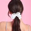 Strassbuchstabe Braut Scrunchies für Hochsteckfrisuren Haargummi Haarkreise Haargummis Scrunchy Hochzeitszeremonie Haarbänder