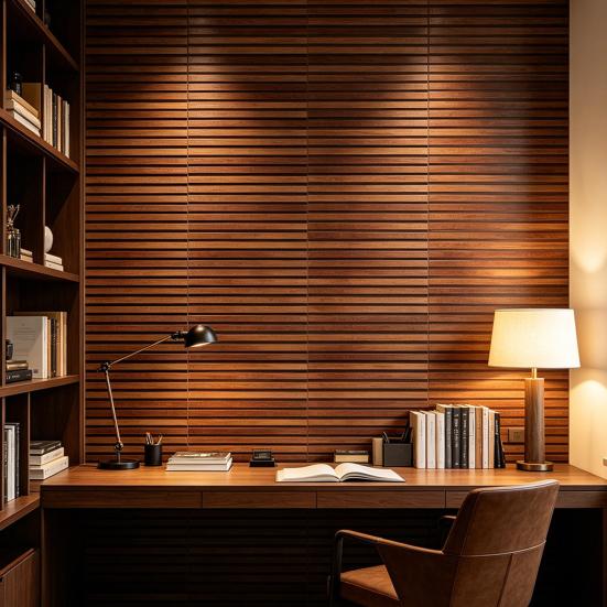 2 Pcs Peel And Wood Grating Stripe Stick Backsplash Tile Self-Adhesive Wallpaper Faux