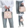 French Rococo Pink Floral Watercolor Panel Insulated Lunch Bag for Kids School Cooler Thermal Food Box Tote Lunch Boxes