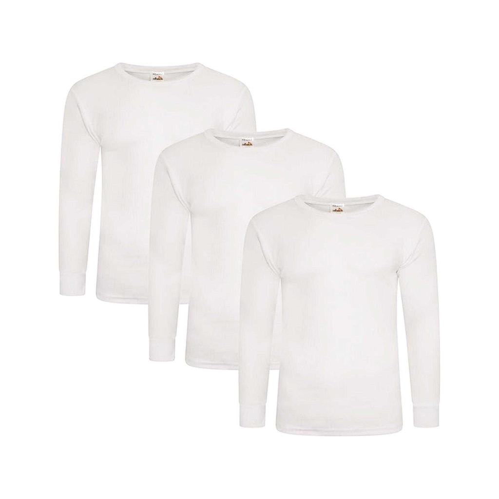 Keanu Mens Thermal Long-Sleeved T-Shirt (Pack of 3)
