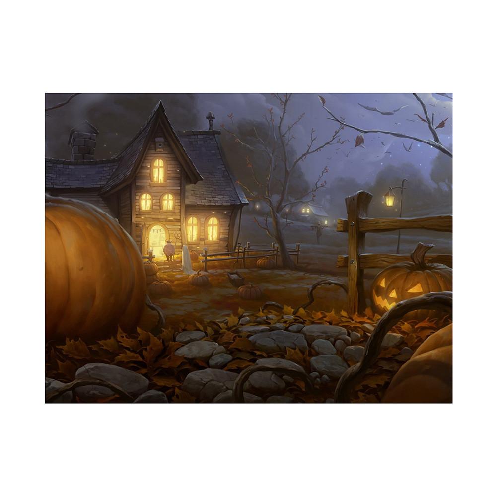 Halloween Cemetery Backdrop for Birthday,Youngsters Shower,Graduation Party Decor,Photography Background,Halloween Decor