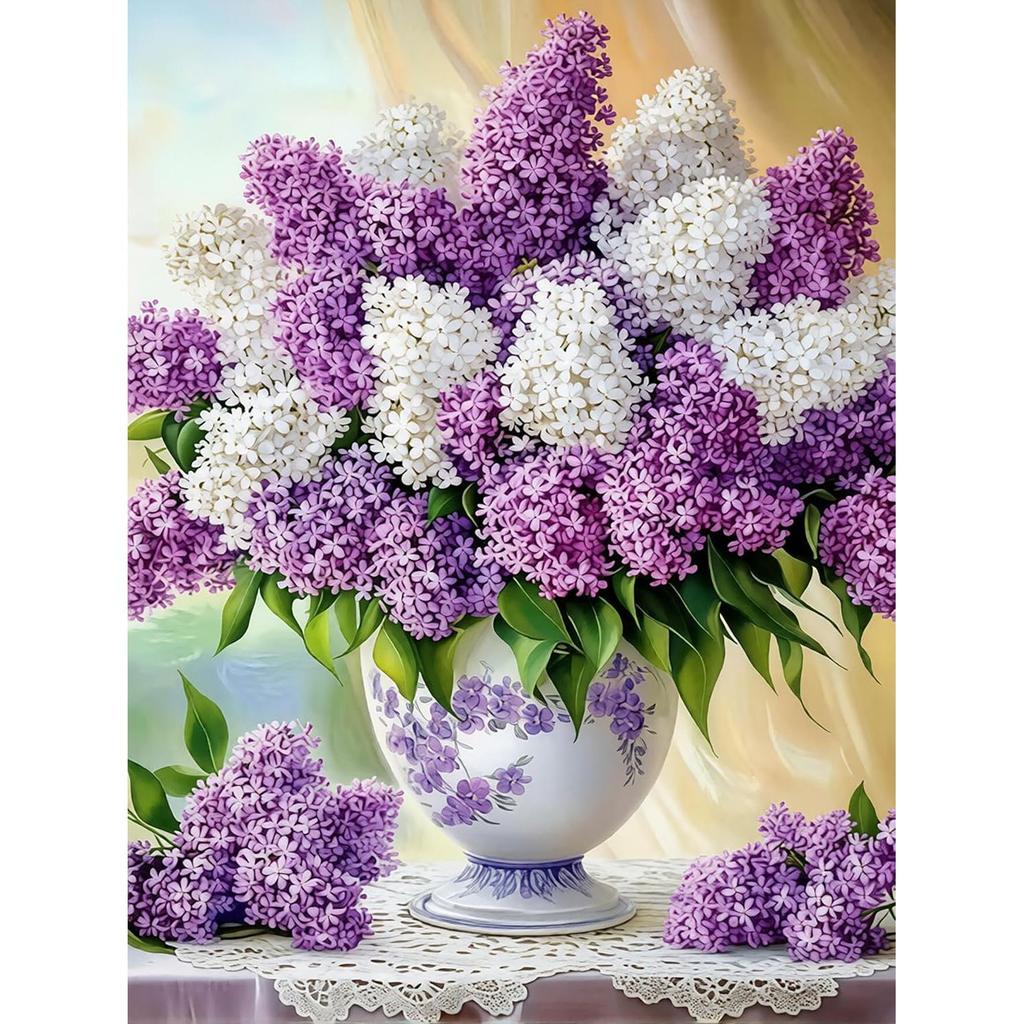 5D Diamond Painting, Flower Animal Sticker Diamond Cross Stitch Decorative Painting