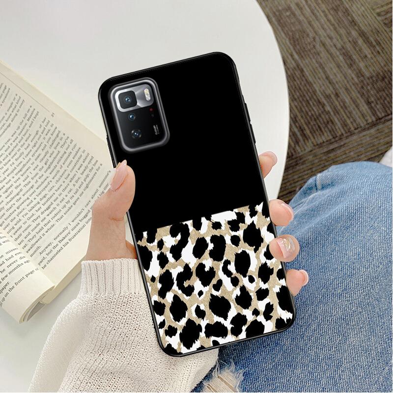 

Чехол для телефона Xiaomi Redmi Note 11 10 Pro Note 8 Pro 9Pro Note9 9S 10S 9T Redmi 10 9C 9A чехол с леопардовым принтом Redmi 9C