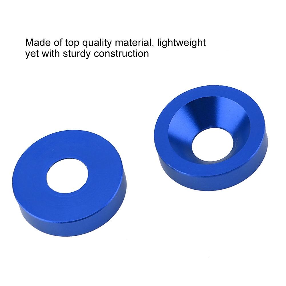 6ks Rám SPZ auta motocyklu Blatník Nárazník Kryt motoru Podložka Šroubová sada (Modrý)