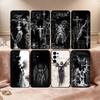G-Gothic Cyber Sigil Phone Case For Samsung S25,S24,S21,S22,S23,S30,Ultra,S20,Plus,Fe,Lite,Note,10,Black Cover