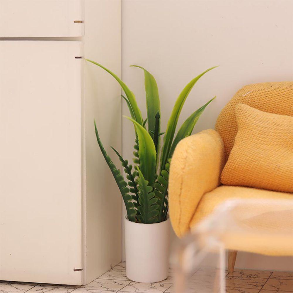 1:12 Scale Dollhouse Plant Potted Miniature Greenery Bonsai Floral Basket Doll Accessories Micro Landscape Scenery Photo Props