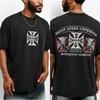 West Coast Choppers Triple Threat Washed T-shirt Vintage Street Oversize Graphic Cotton Women Men Retro Streetwear Short Sleeve Female Male Clothing