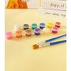 12-Color Pigment Bars 3ml, 6-Set: Kids' DIY Graffiti & Stone Painting Acrylics