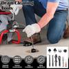 10Pcs Drain Cable Cutter and Auger Set Spring Sewer Dredging Tool for K-400 C-4/6/7/8/9 Model Cable Drain Snake Drill Attachment