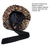 Double Layer Satin Sleeping Cap Solid Color Women Braids Long Curly Hair Night Sleep Cap Large Round Silk Hair Bonnet with Tie Band