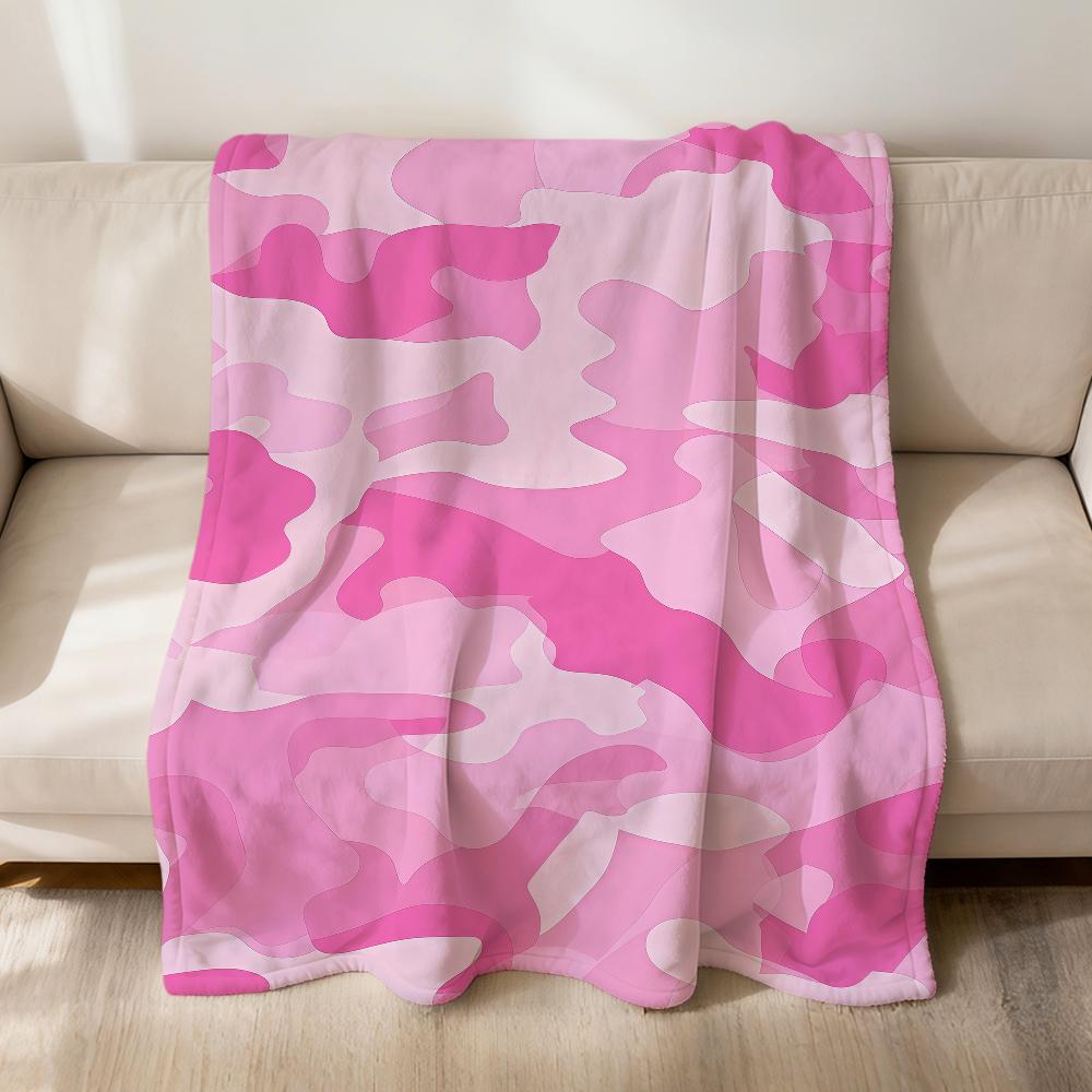 Modny retro kolorowy kamuflaż sztuka flanela miękki ciepły pluszowy koc sofa salon zwierzę domowe sypialnia prezent dom samochód przenośny