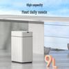 Large Capacity High-Legged Smart Sensor Trash Can with Lid for Kitchen, Bathroom, and Office