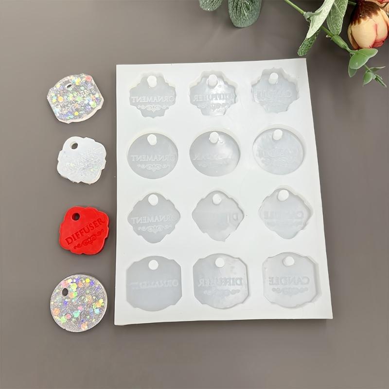 Silicone Name Pendant Mold Handmade English Listed Silicone Molds Suitable for Crafting Baking and Soap Making Food Safe