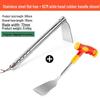 Stainless Steel Dual-Use Hoe Rake: German Agricultural Tool for Gardening and Planting