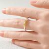 Minimalistischer handgeschnitzter Fisch Damenring Retro Zweifarbiges Metall Geometrie Tägliches Tragen Party Schmuck Jahrestag Geschenk