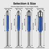 Double Bearing Flush Trim Router Bit Set, 2026 Upgrade Dual Bearing Trimming Tool Set 1/4-Inch New Deburring and Polishing Tool Size Universal (4PCS)