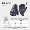 ZVCXOE Motorcycle Gloves Summer Half Finger Genuine Leather Goatskin Hard Protector Goatskin Punching Mesh