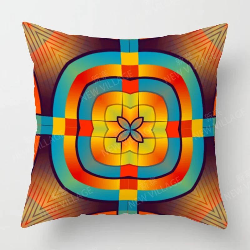 Fall Home Decor Autumn Living Room Throw Pillow Cover Sofa Boho Cushion Cover Mandala