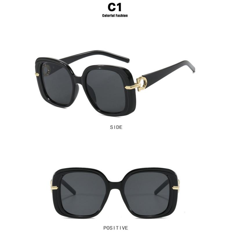 Women's sunglasses, fashion sunglasses, square large-frame sunglasses.