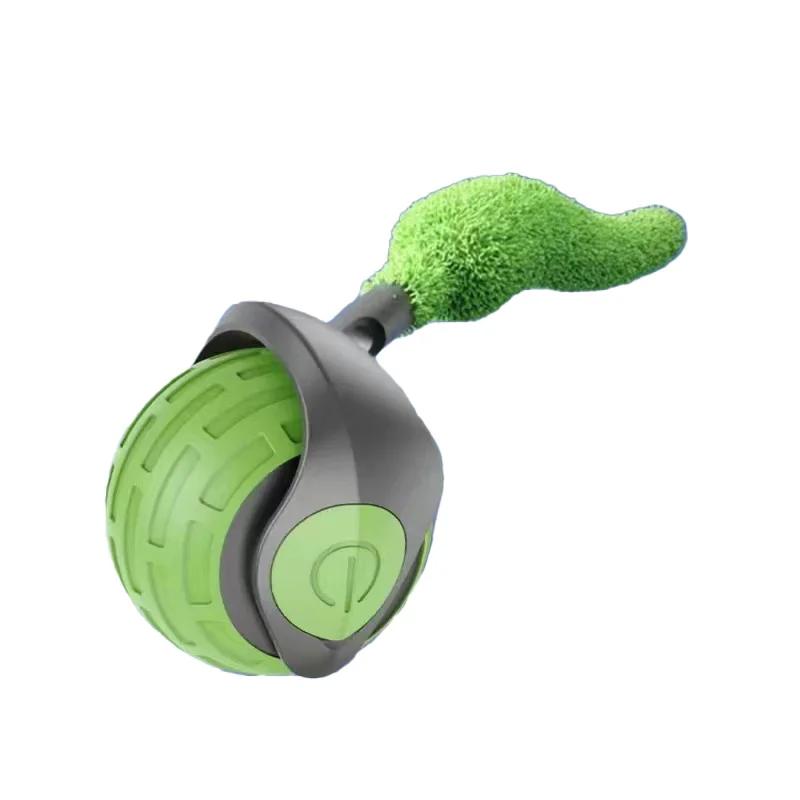 Cat Interactive Ball Rechargeable Smart Pet Electric Toy 3 Mode Automatic Rolling Ball Simulated Tail Dog Cat Training Teaser