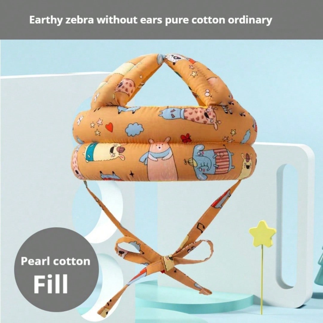 

Baby Walking Protective Hat, Infant Headguard Helmet, Breathable No-Ear Head Protector one-size