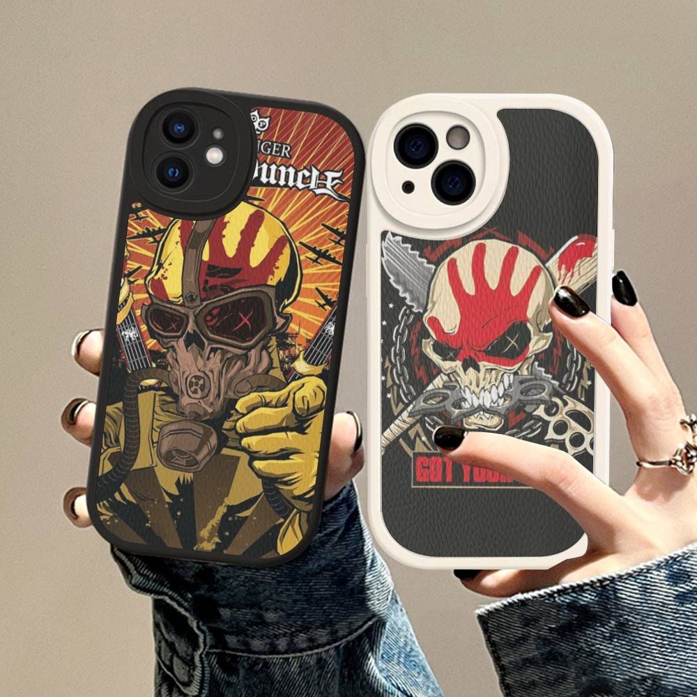 Popular Band F-Five Finger Death Punch For IPhone 16 15 14 13 12 11 Pro Max Plus Shockproof Leather Soft Phone Cover