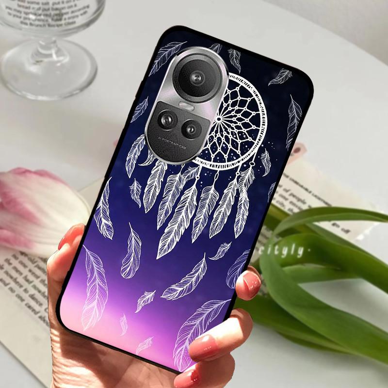 For Oppo Reno 10 5G CPH2531 Case Reno10 Shockproof Soft TPU Silicone Phone Cover For Oppo Reno 10 Pro 5G CPH2525 Funda Cartoon