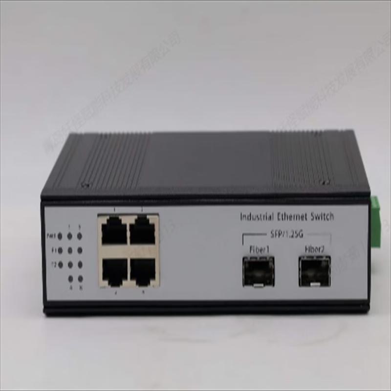 

Ruixi Industrial-Grade 2-Fiber 4-Ethernet SFP Ring Network Transceiver