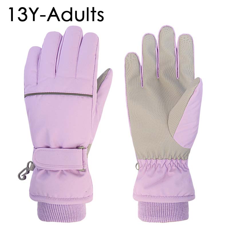 2024 Children Ski Gloves Keep Finger Warm Waterproof Thicken Mittens Winter Snowboard Snow Kids Gloves for Boys Girls