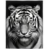 Tiger Blanket Super Soft Warm Bedding Animal Print Throw Blankets Sofa Couch Bedroom Decor Flannel Plush Blanket for All Season