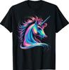 Unicorn Colorful Tie-Dye Unicorn Horse T-Shirt, Small, Black