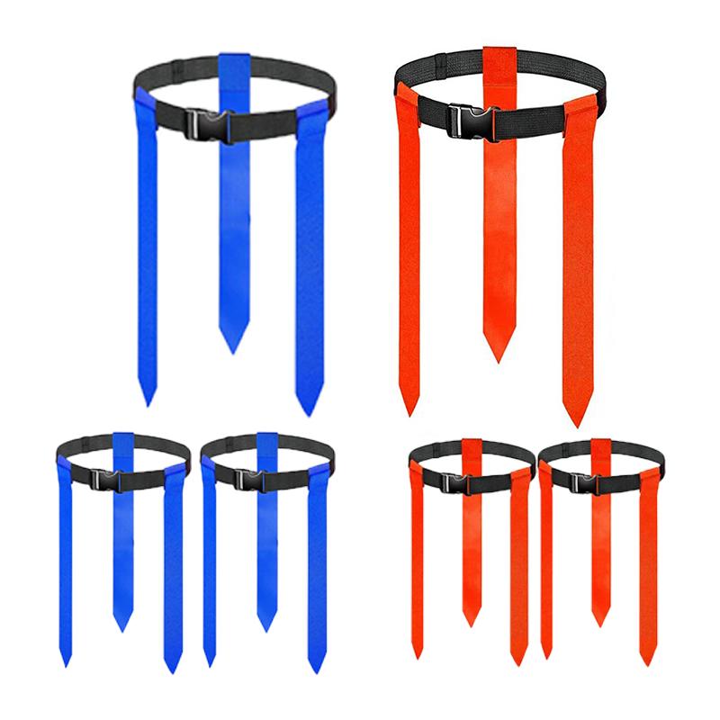 

6pcs/14pcs Pack Rugby Waist Flag Flags FlagFootballBelt Outdoor Sports Non-Rushing Touchdowns Rivalry Training Flags