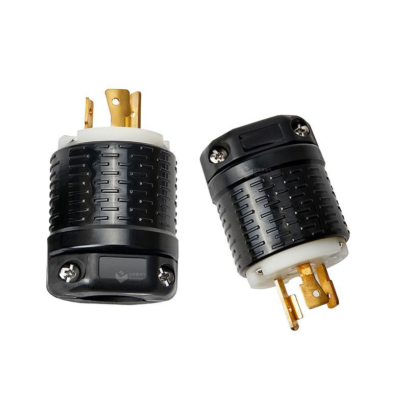 UL Certified NEMA L5-20P 20A 125V Industrial Plug with US Standard Three-Core Connector
