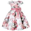 Kids Girls Bow Girl Party Princess Dresses Children Ball Gown Costume Festival Host Children Dress
