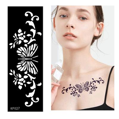 Pet Hollow Tattoo Template Juice Tattoo Sticker Template Ins Wind Flower Tattoo Sticker