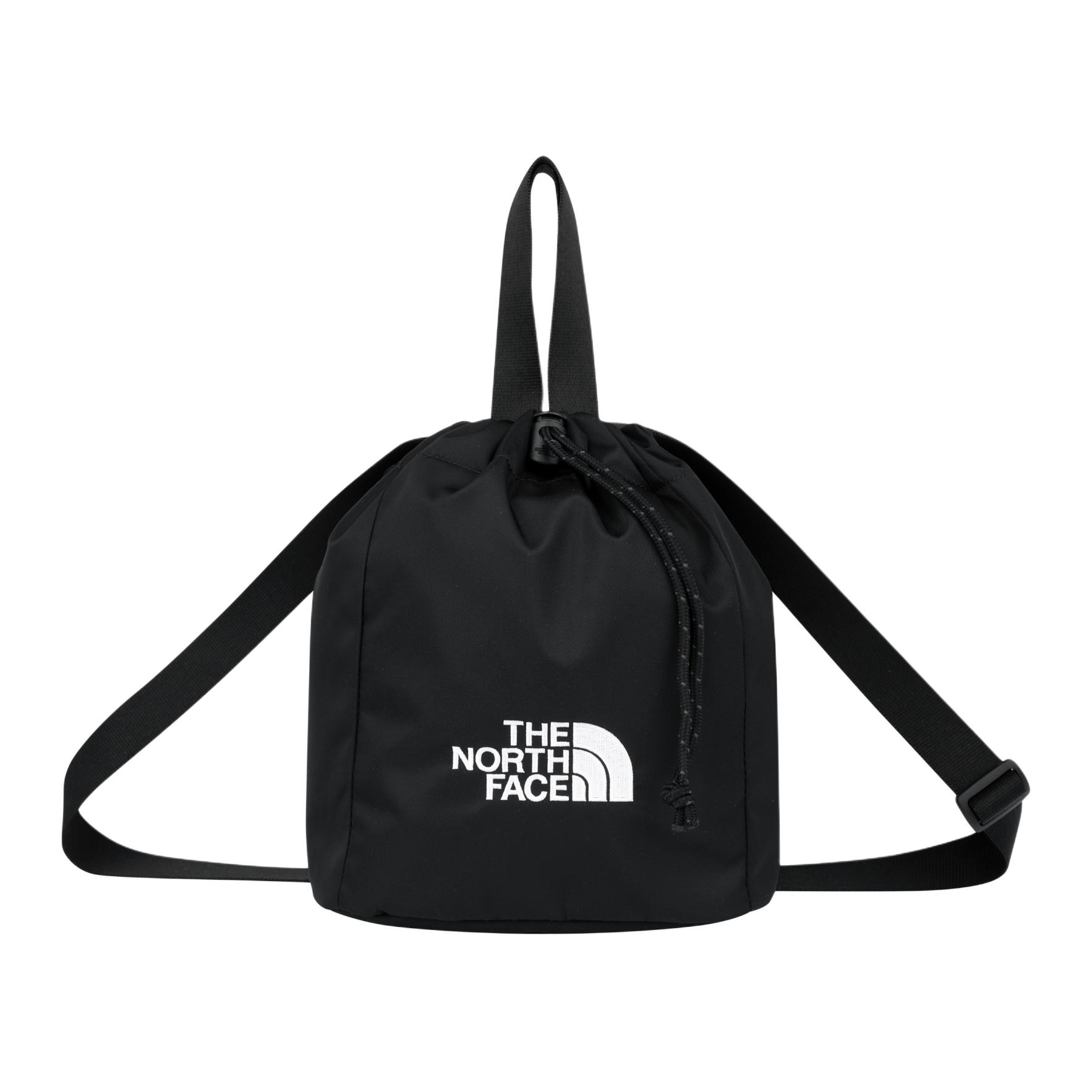 The North Face WL Bucket Embroidered Logo Nylon Tote Bag Outdoor Mini Unisex bags Black NN2PR25J Black
