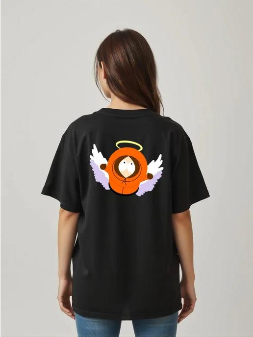 Oversized T-shirt with “South Park” print on the back 4XL